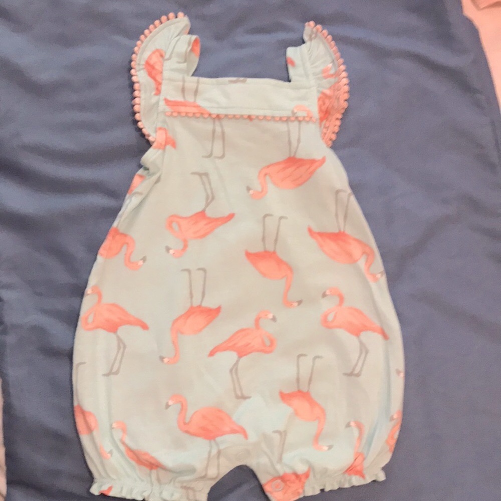 Flamingo romper. Carter’s. Size 9m.